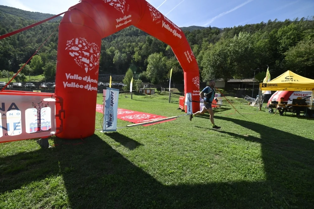Il traguardo dell’edizione 2025 del Trail delle Macine