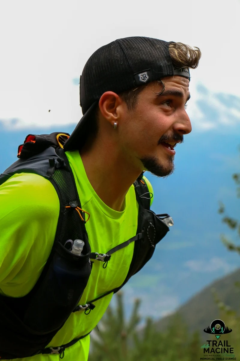 Il sorriso di un partecipante al trail, edizione 2024